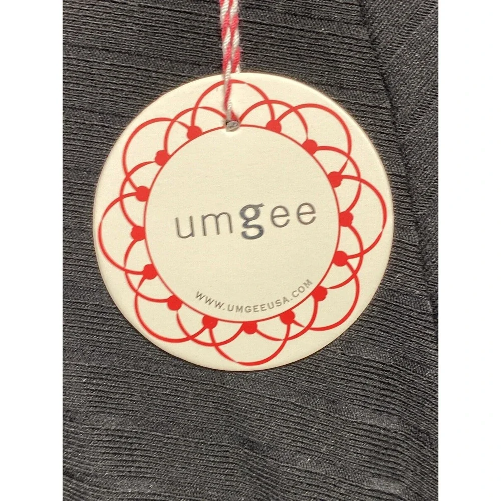 Umgee USA Sweater Top Womens Medium Black Ribbed‎ Side Tie Lightweight NWT